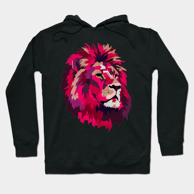 Pink Lion Hoodie by TheSkullArmy